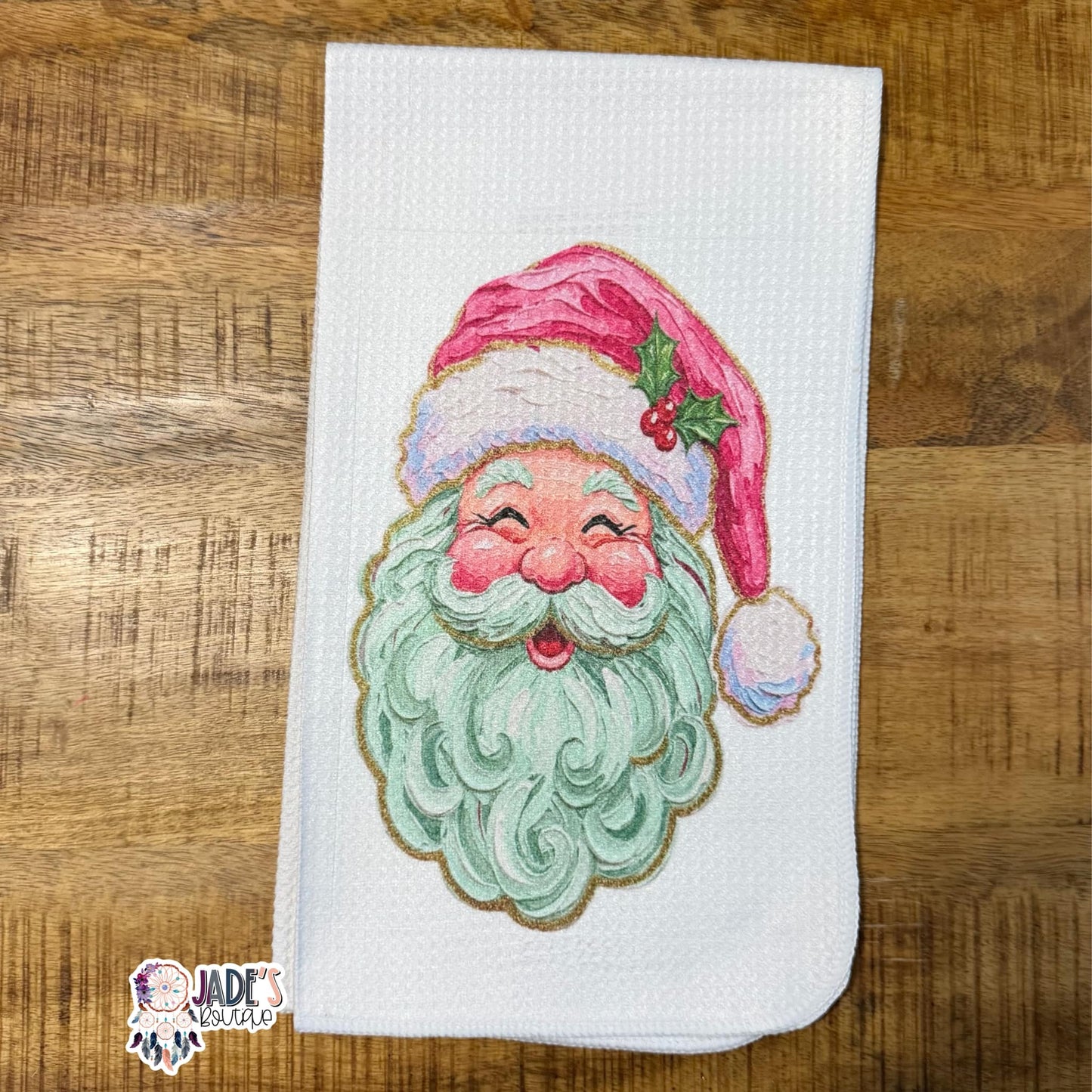 Santa Tea Towel