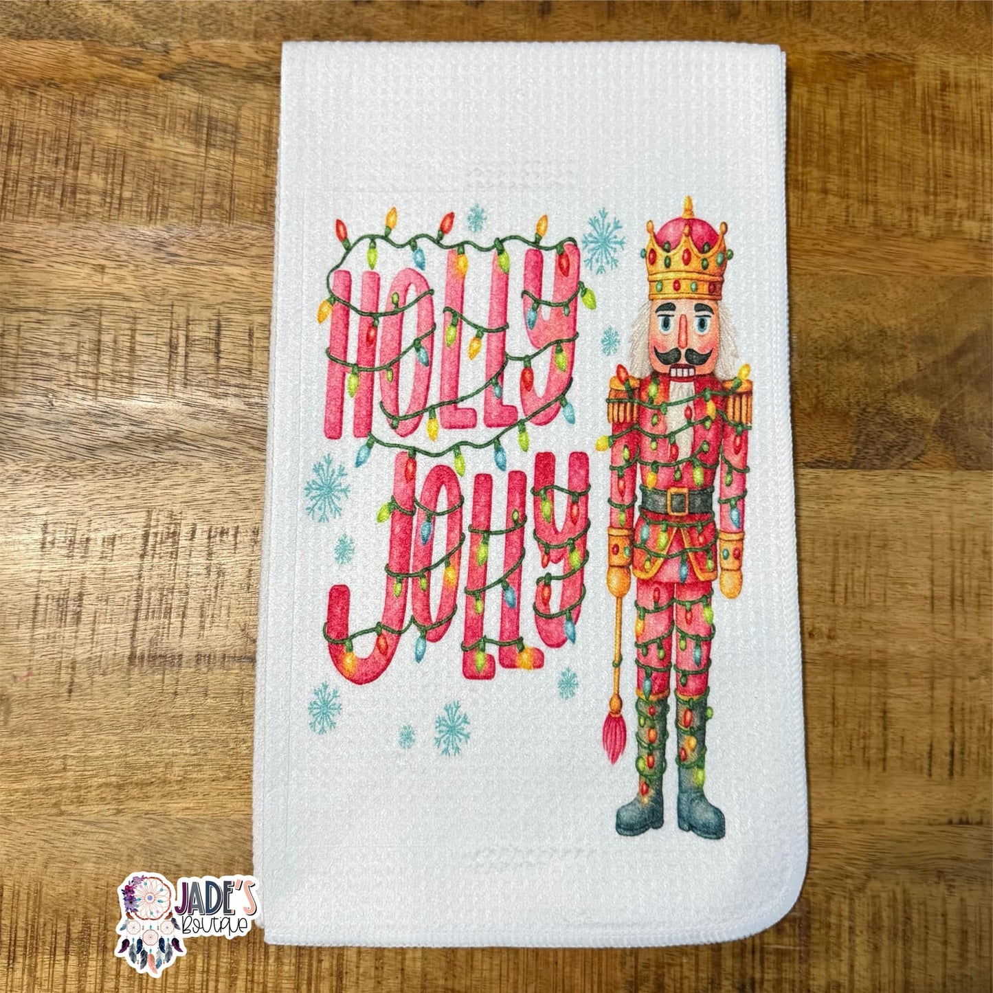 Holly Jolly Tea Towel