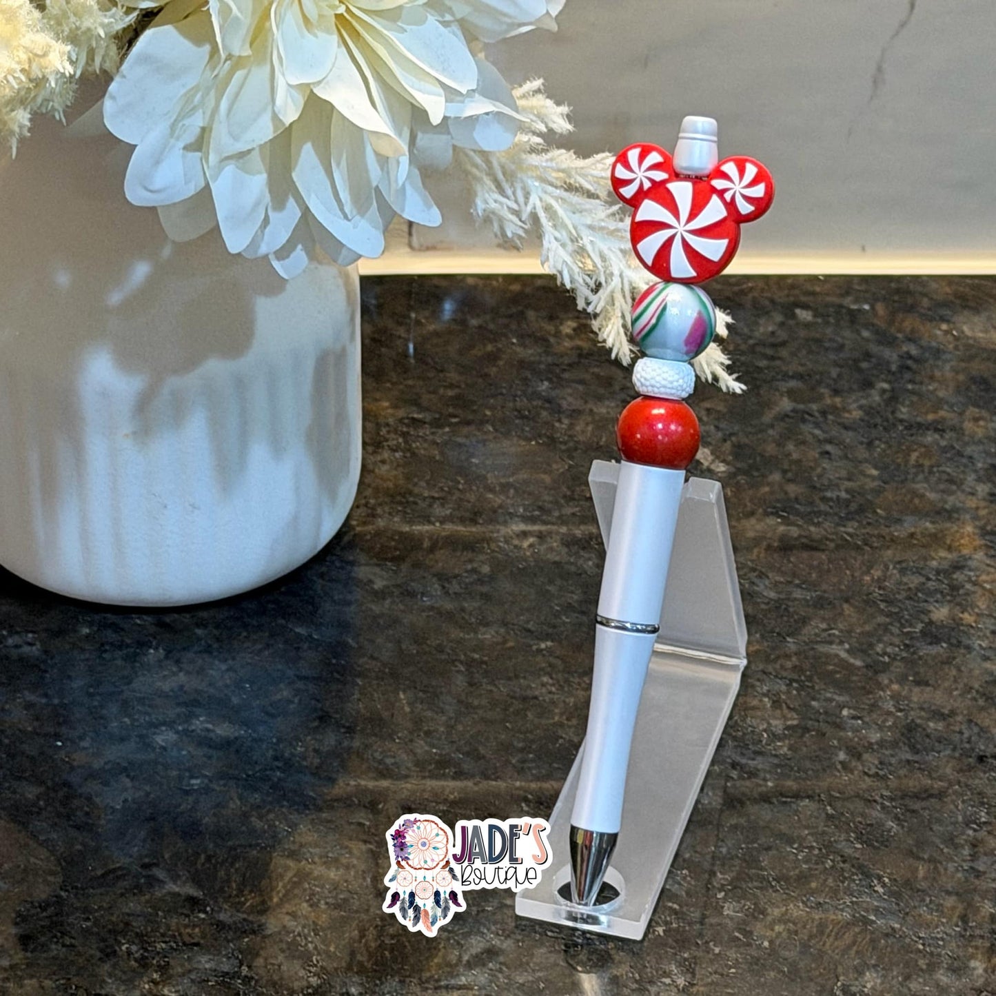 Peppermint Mouse Pen - Red