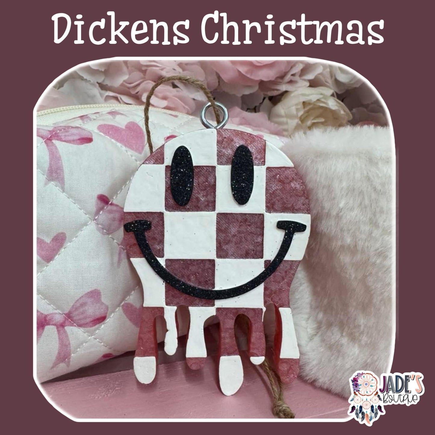 Melty Smiley Checkered - Dickens Christmas