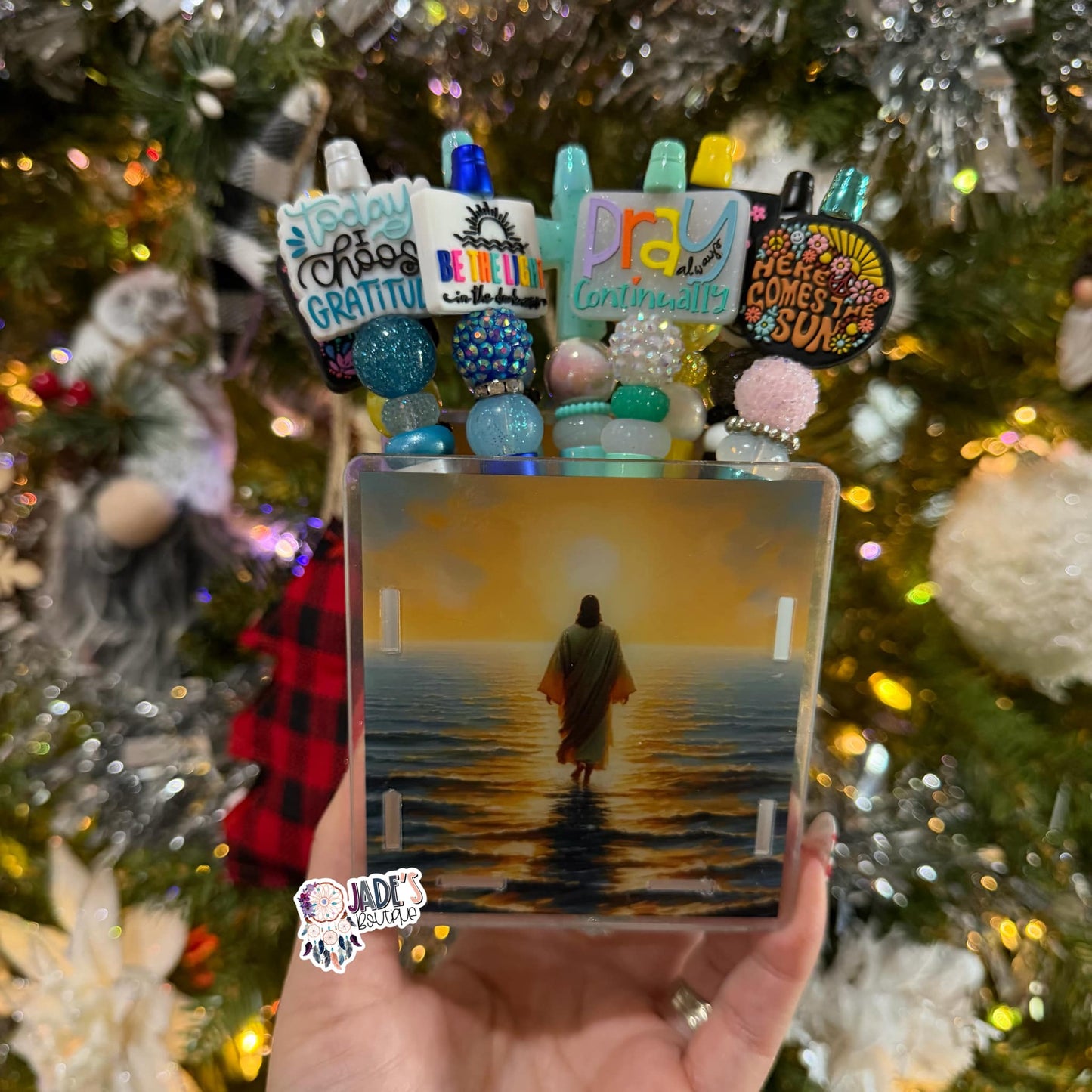 Jesus Walk On Water Acrylic Pen Box