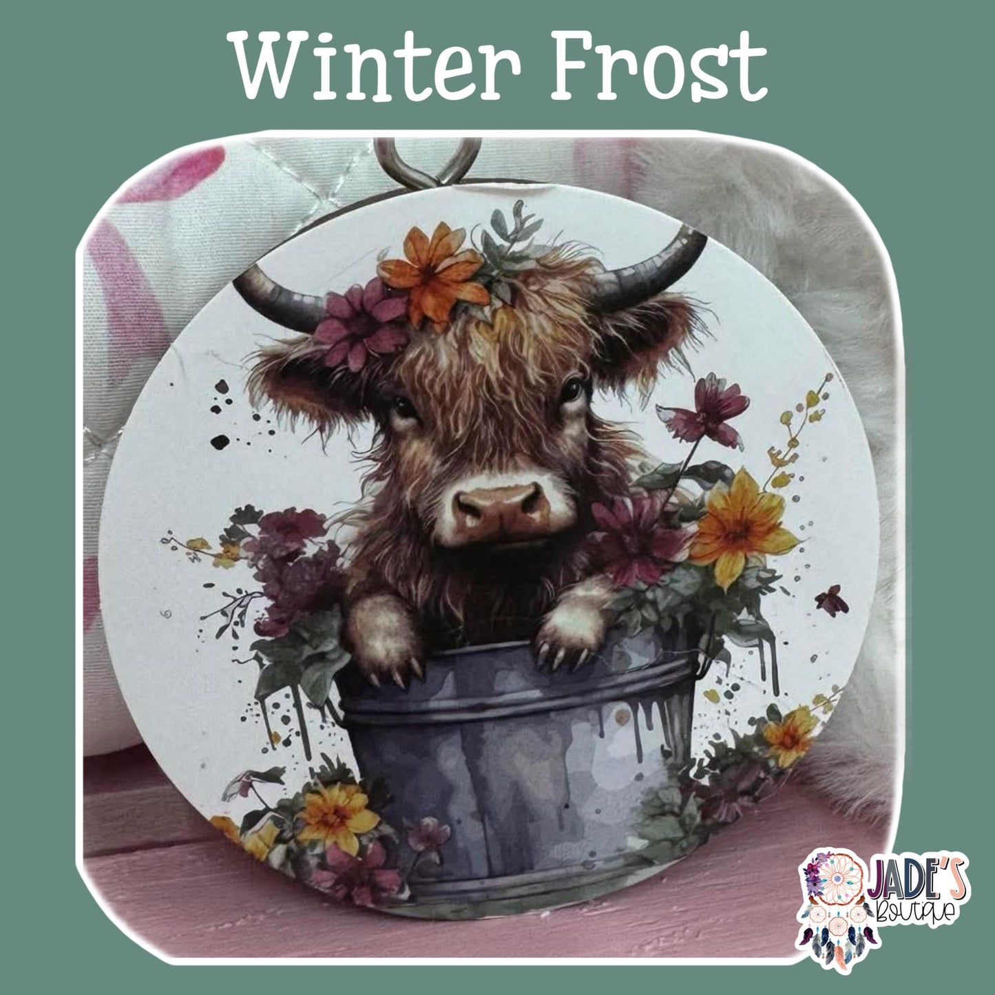 Highland Cow - Winter Frost