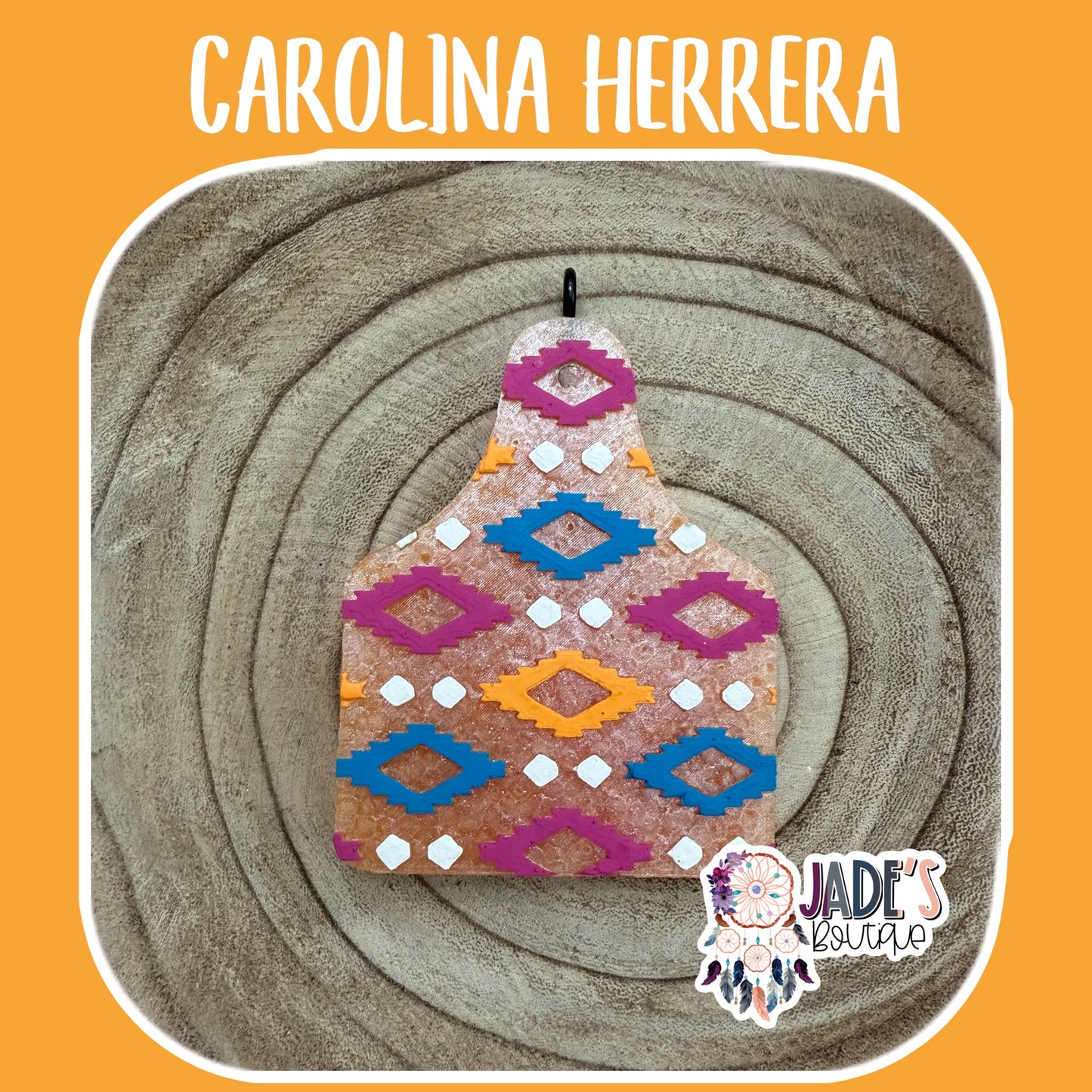 Aztec Cow Tag - Scent Carolina Herrera