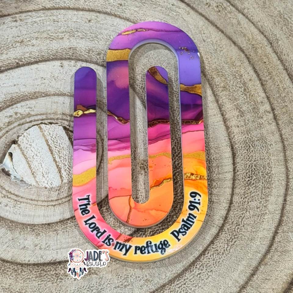 The Lord is my refuge Psalm 91:9 Jumbo Paper Clip