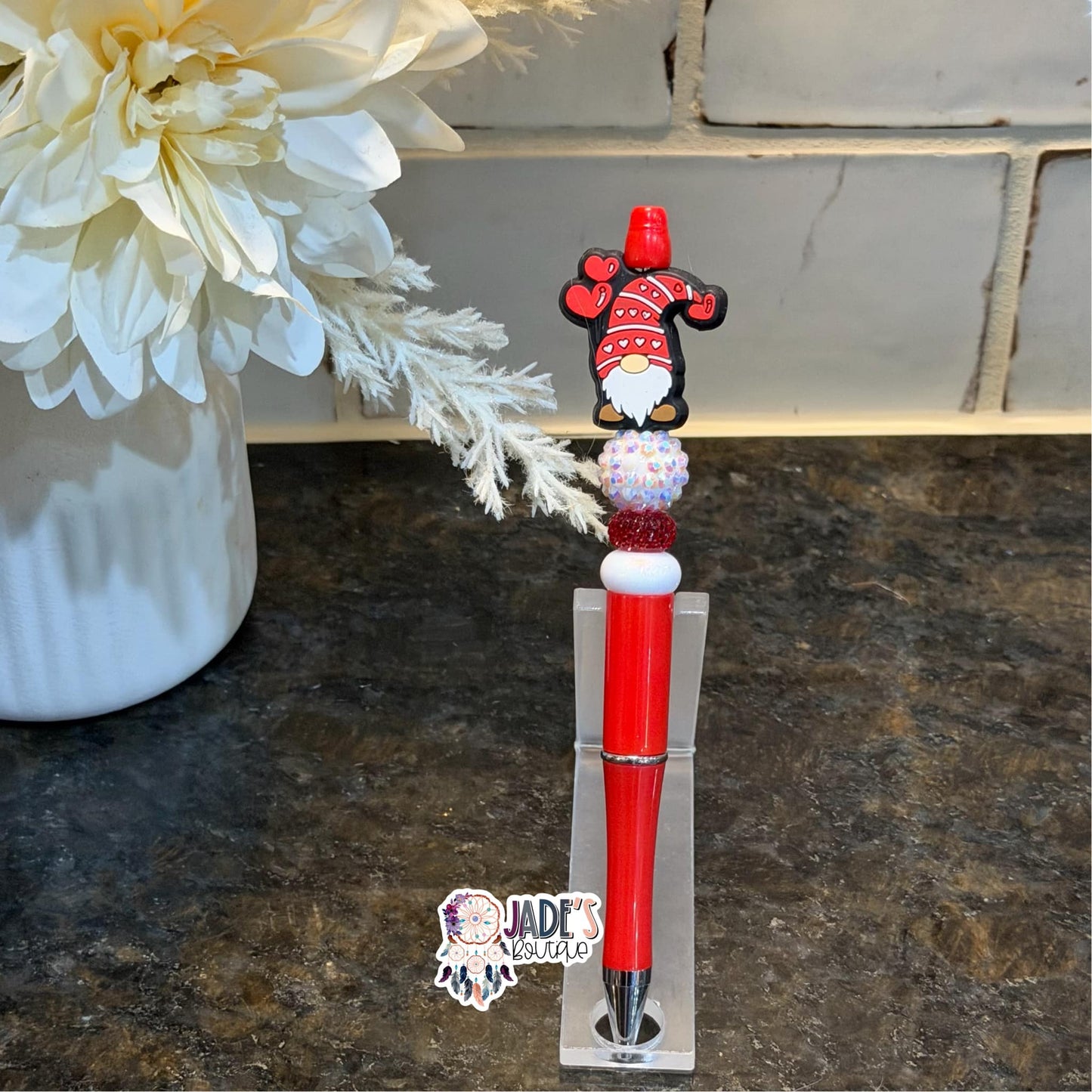 Gnome Heart Balloon Pen