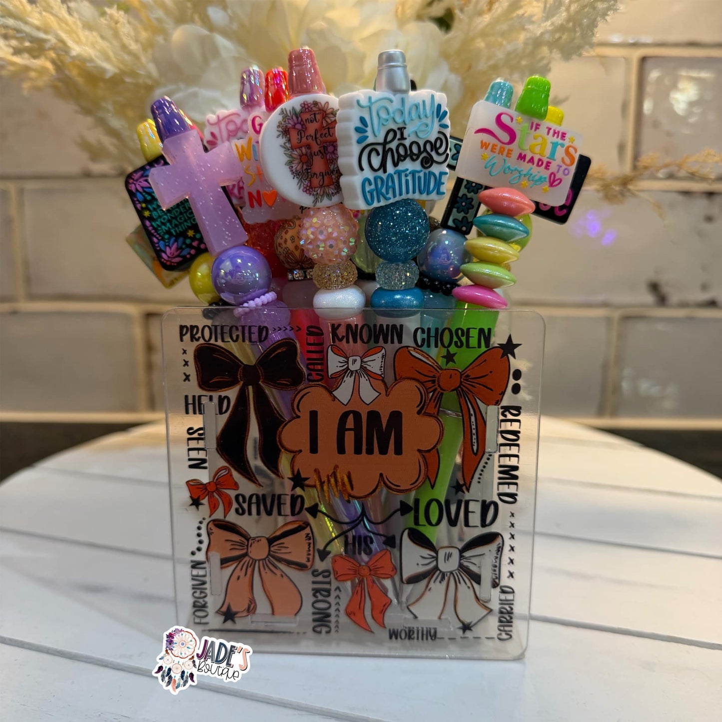 I Am Bows Acrylic Pen Box