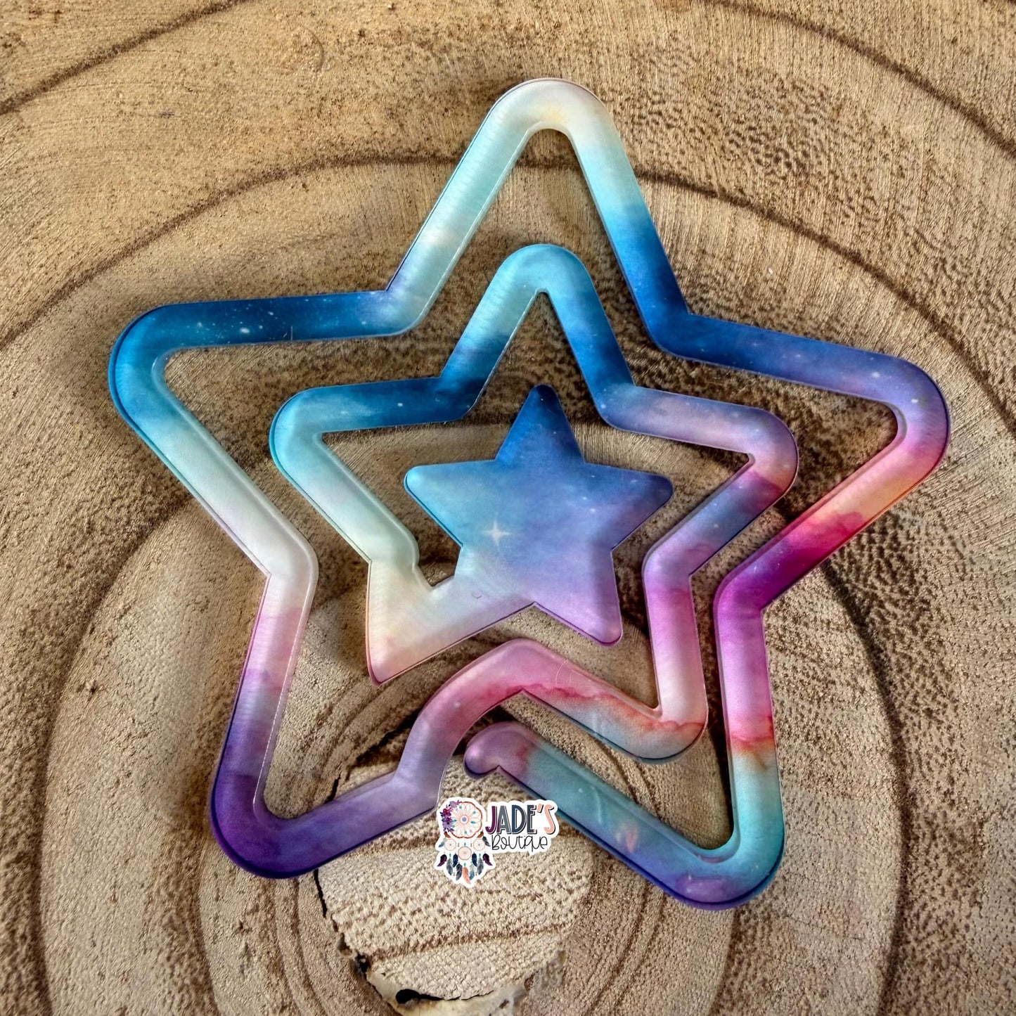 Pastel Sky Jumbo Star Clip