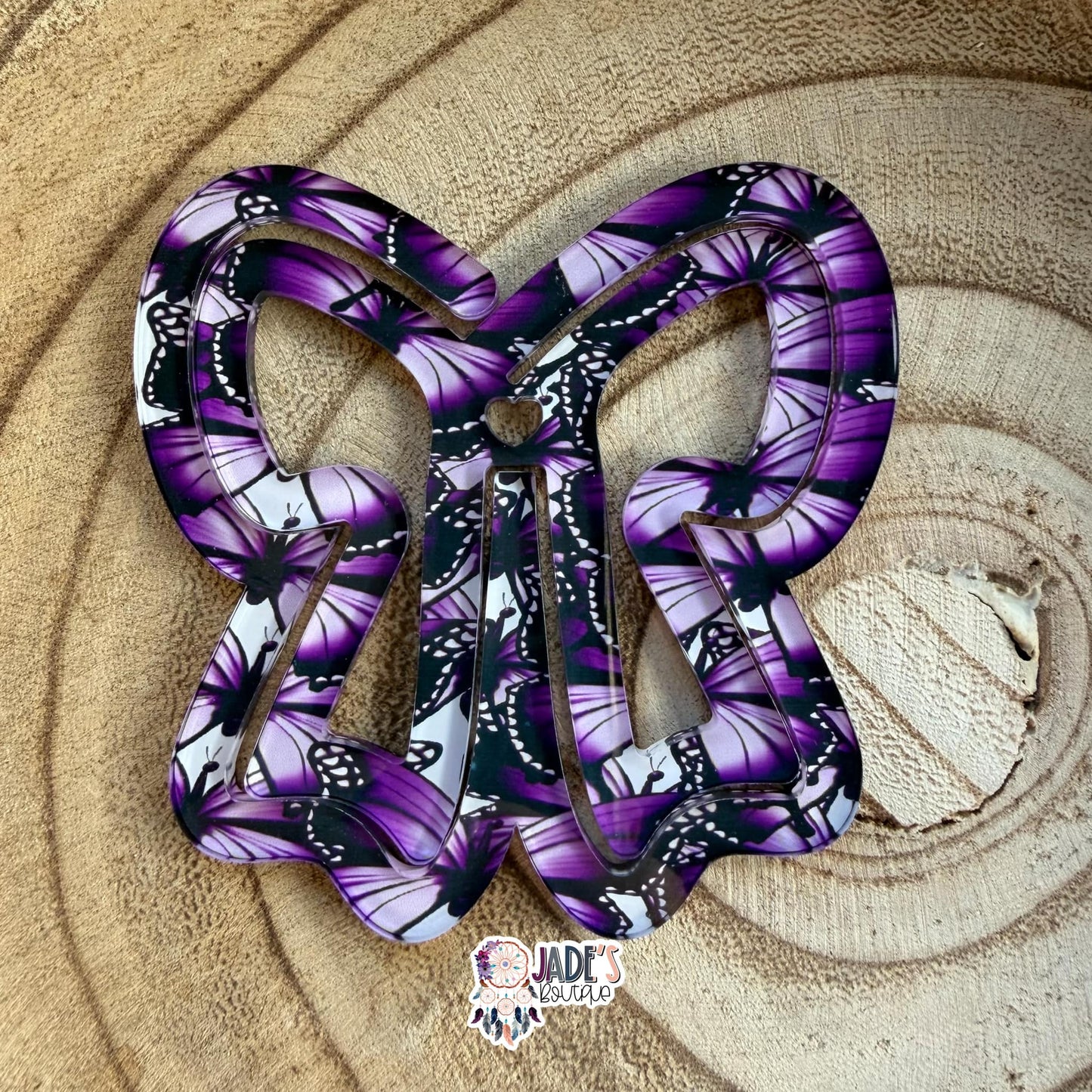 Purple Butterfly Jumbo Paper Clip