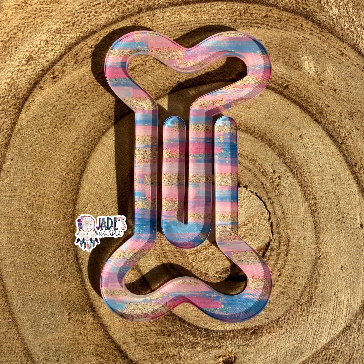 Shimmer Glitter Bone Jumbo Paper Clip