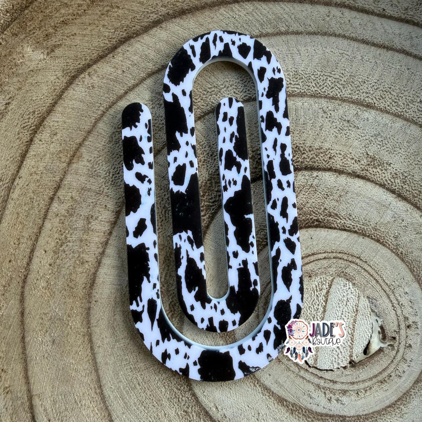 Cow Print Jumbo Paper Clip