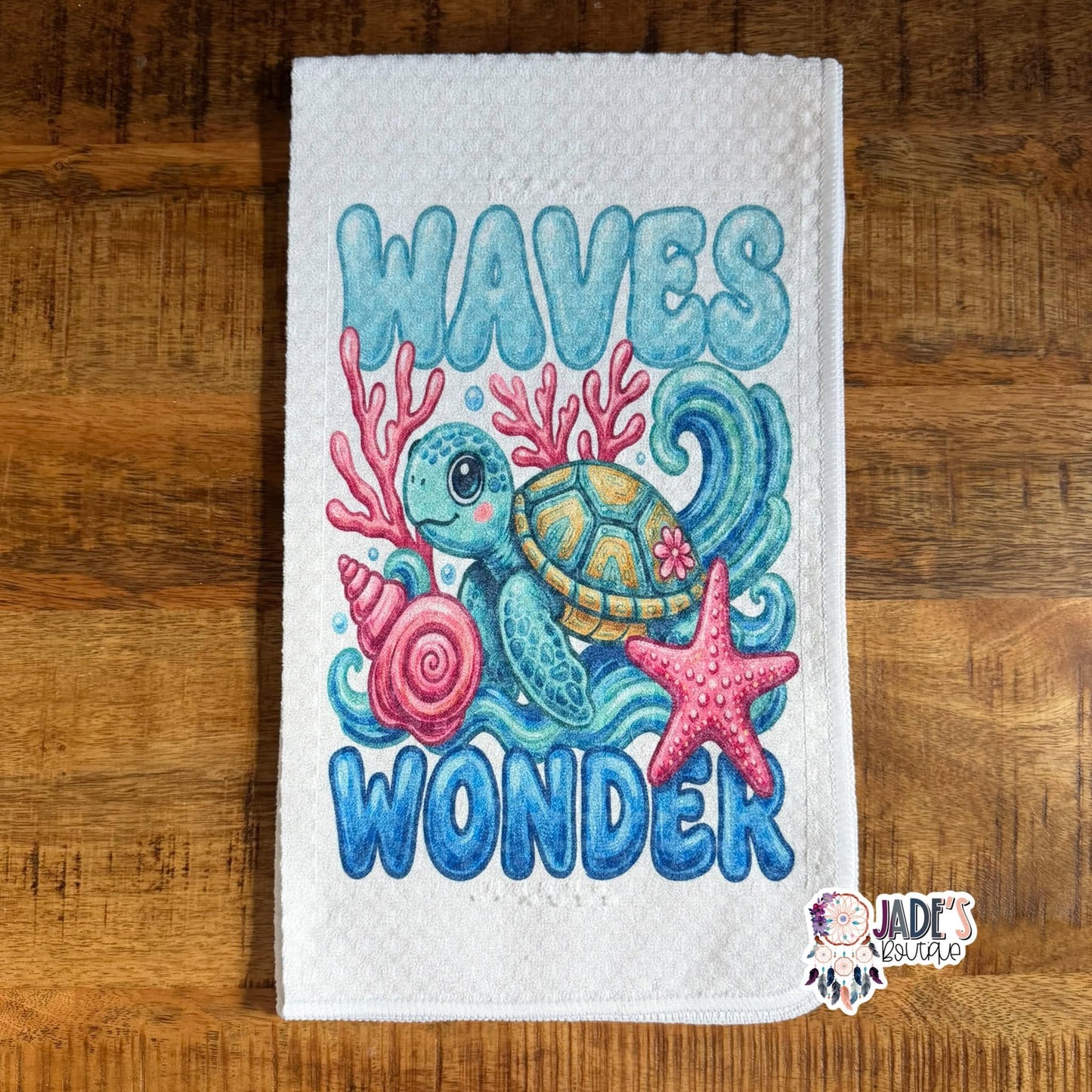 Waves & Wonder Tea Towel