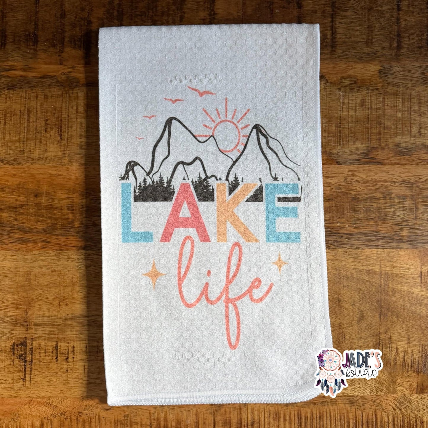 Lake Life Tea Towel