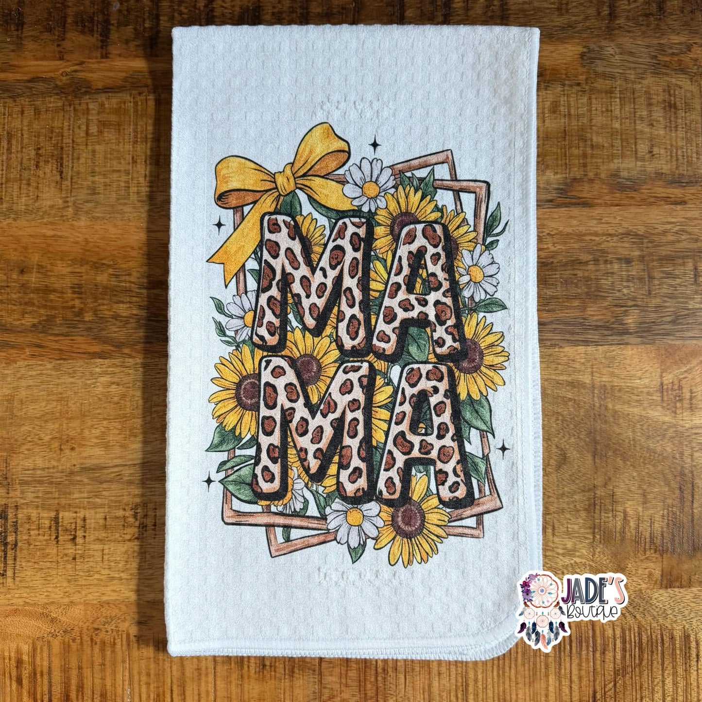Sunflower Mama Tea Towel
