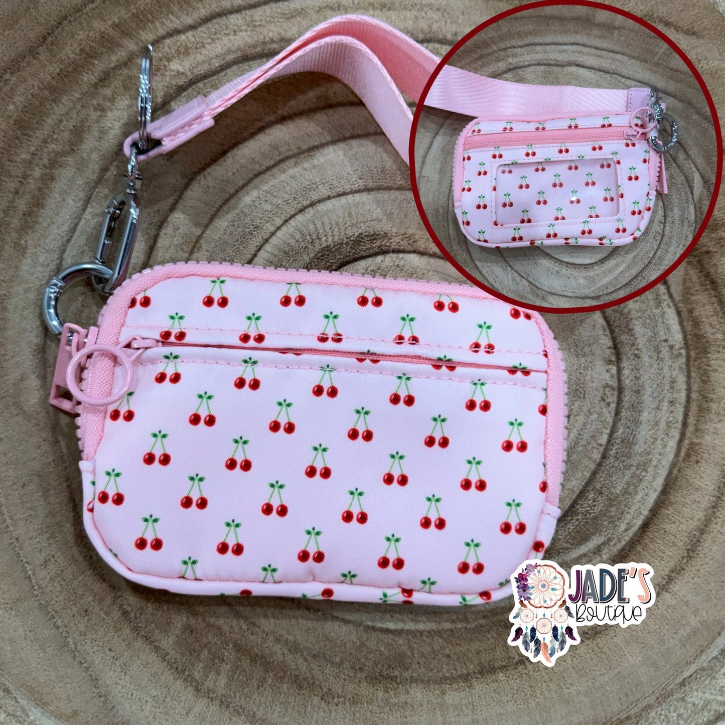Cherry Wristlet Wallet