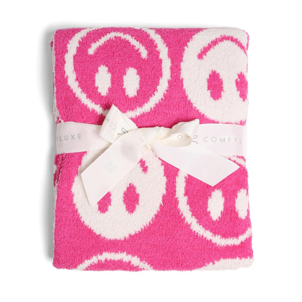 Bright Pink ComfyLuxe Baby Blanket