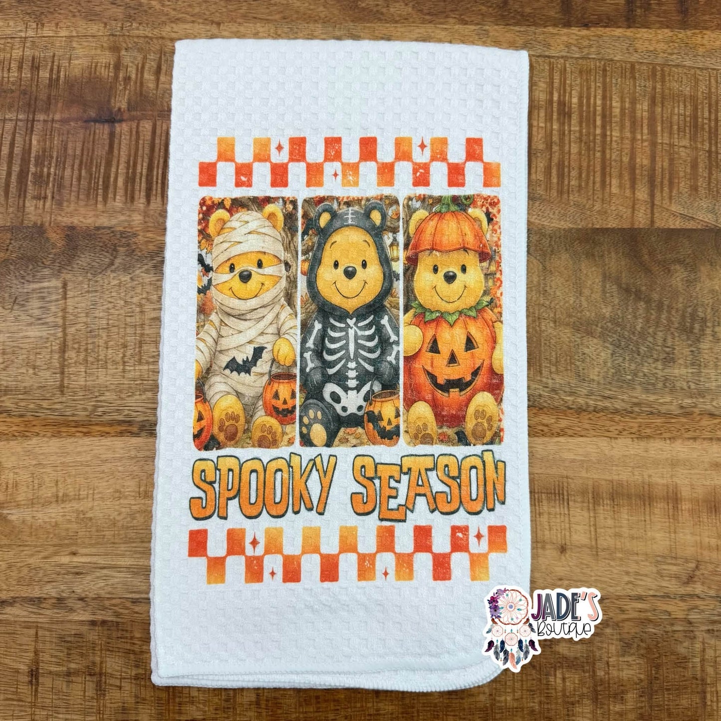 Spooky Season Pooh Tea Towel