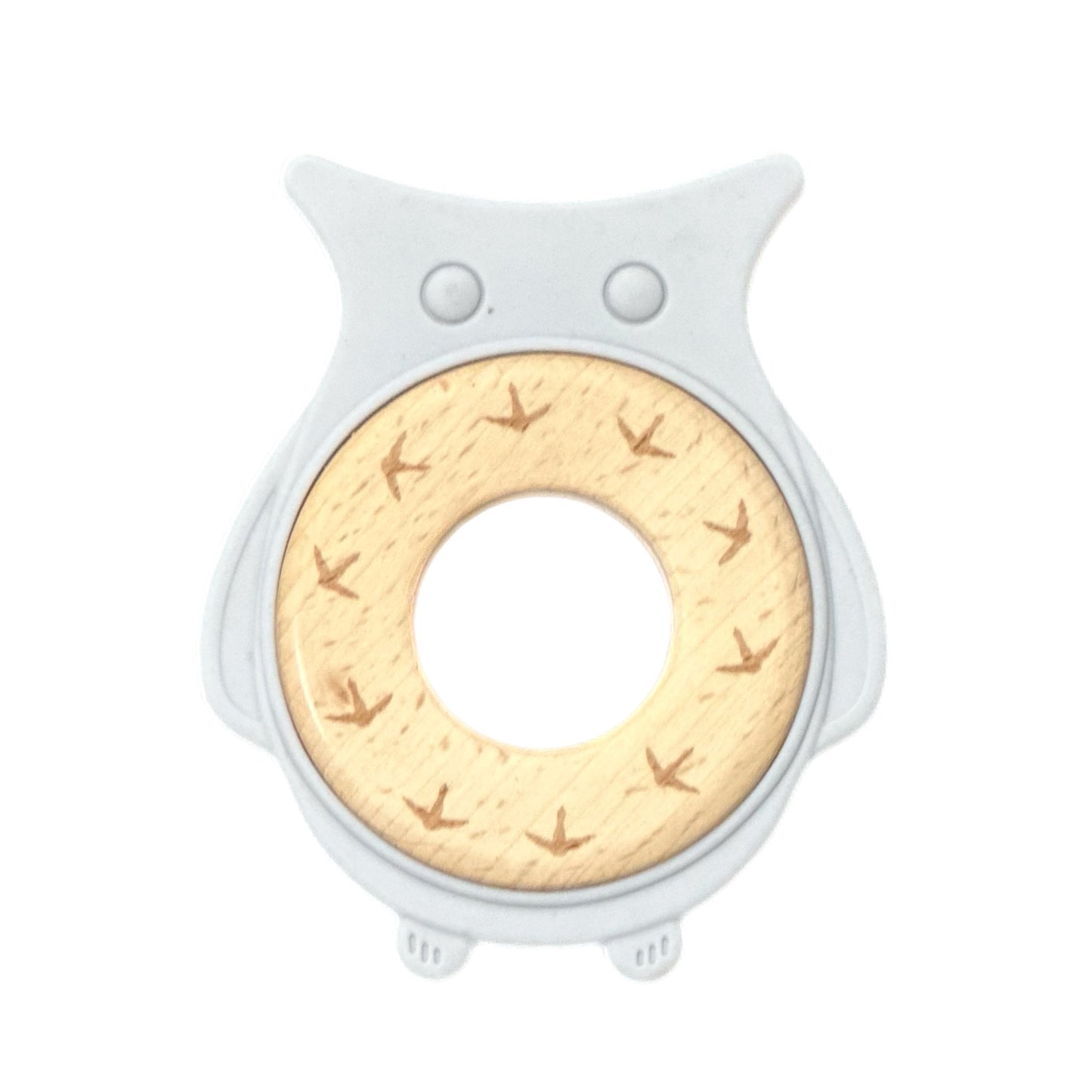 Owl Teether: Storm Grey