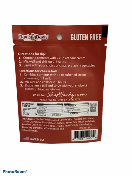 Buffalo Ranch Dip Mix