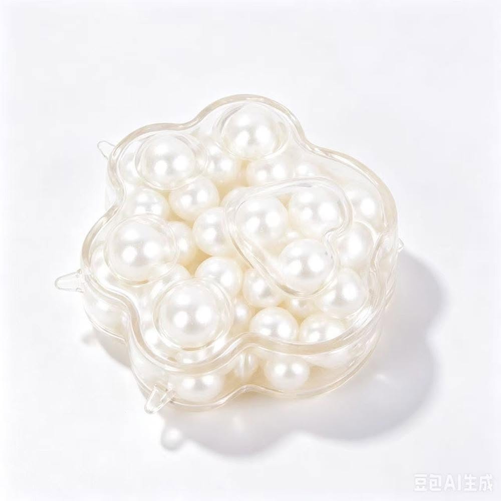 Metallic Orbeez Paw Print Squishy - White