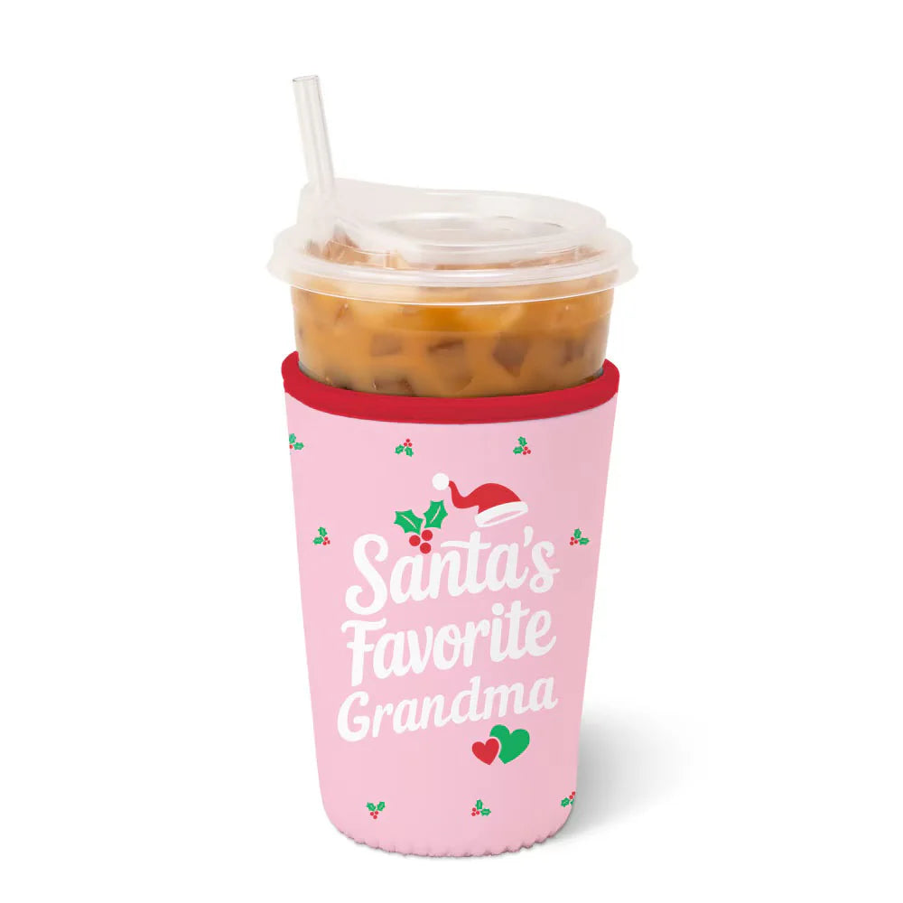 Santa's Favorite Grandma Iced Cup Coolie