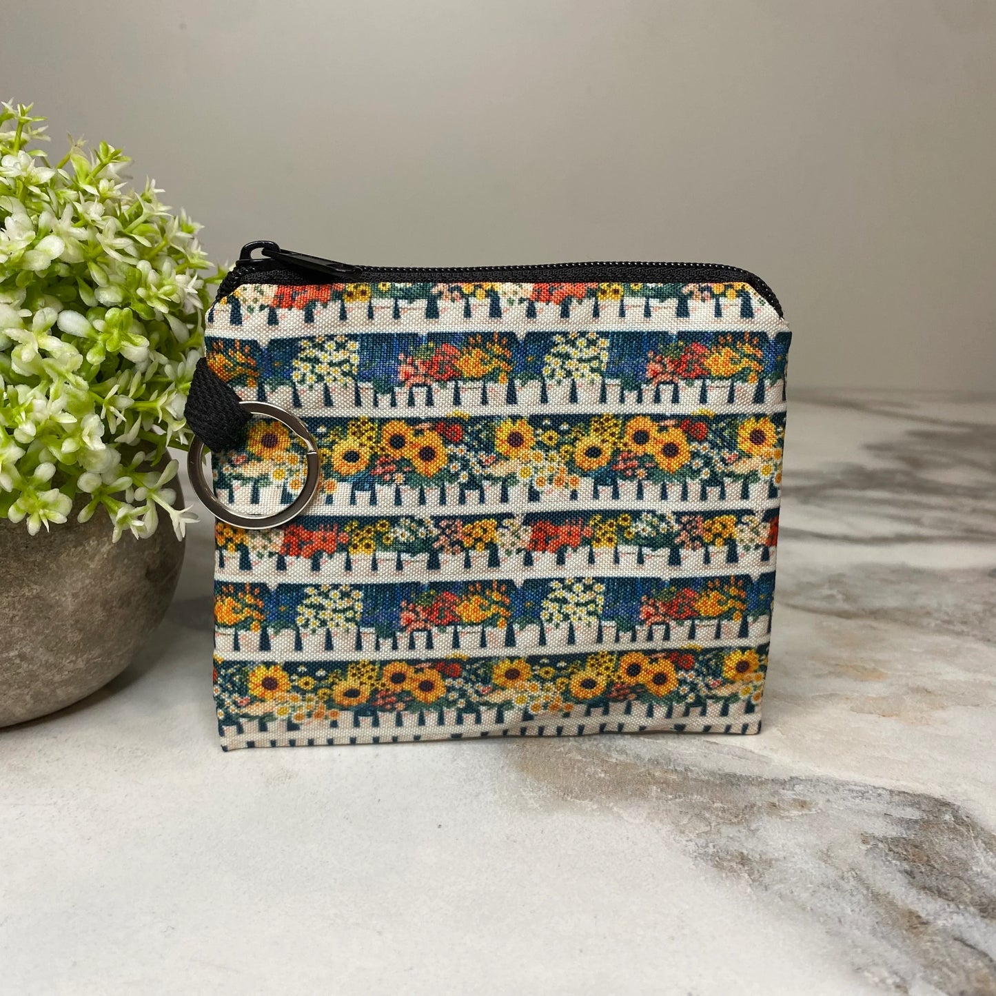 Sunflower Pots Coin Pouch