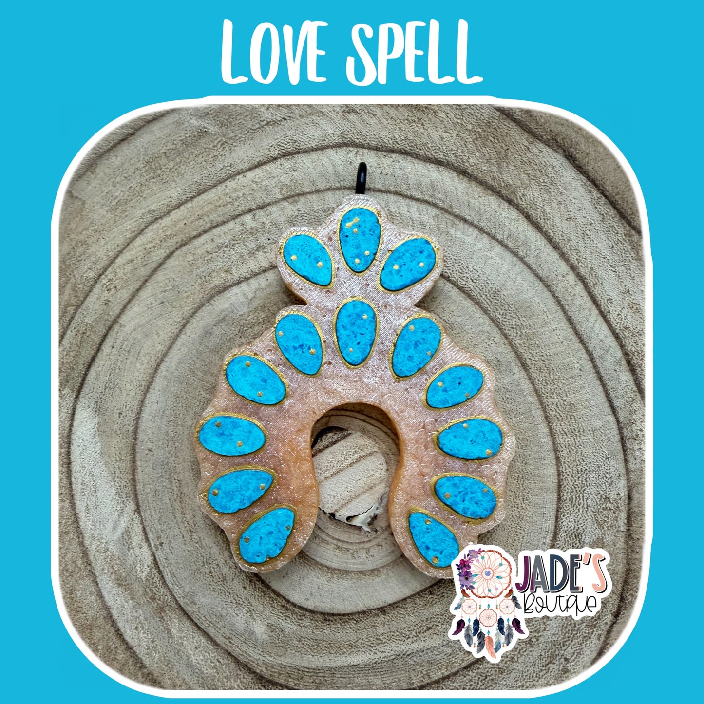Turquoise Shoe Horse - Scent Love Spell