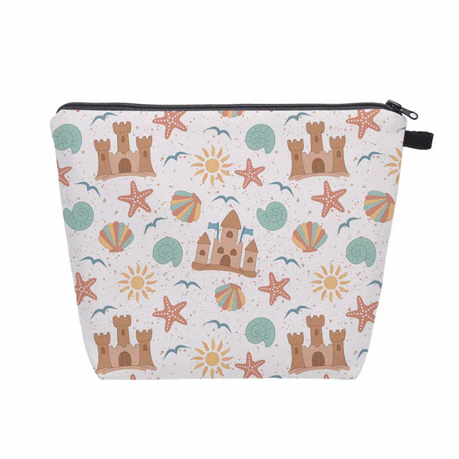 Summer Sand Castle + Sun XL Pouch