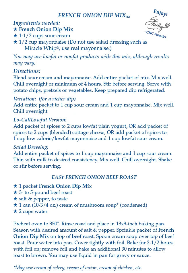 French Onion Dip Mix
