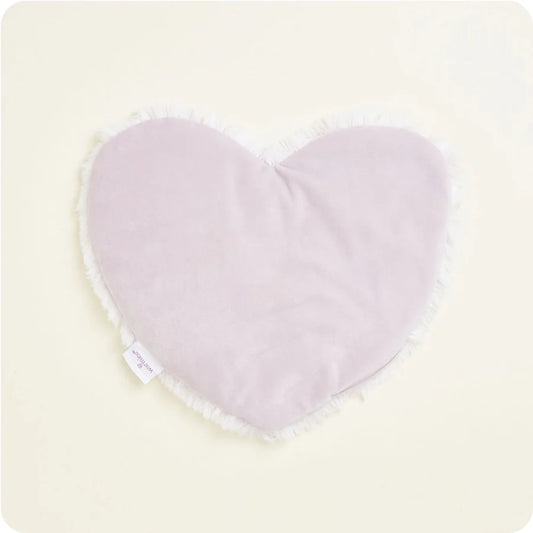 Marshmallow Lavender Warmies Heart Heat Pad