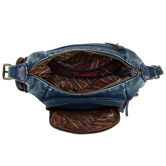 Jean Wash Hobo Crossbody