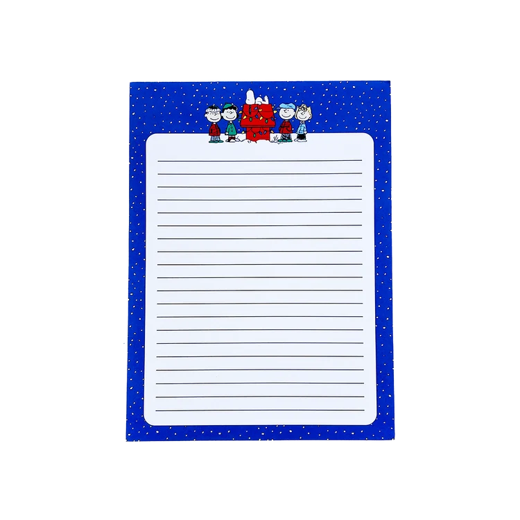 Peanuts Holiday Lights Notepad