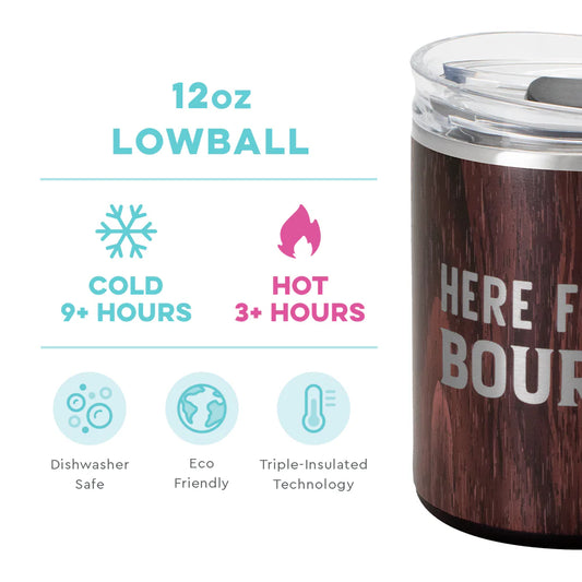 Here for the Bourbon BOURBON BARREL Lowball Tumbler (12oz) Insulated