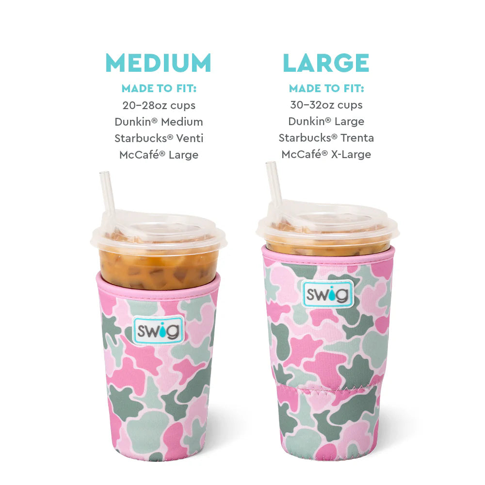Blushing Camo Large Iced Cup Coolie