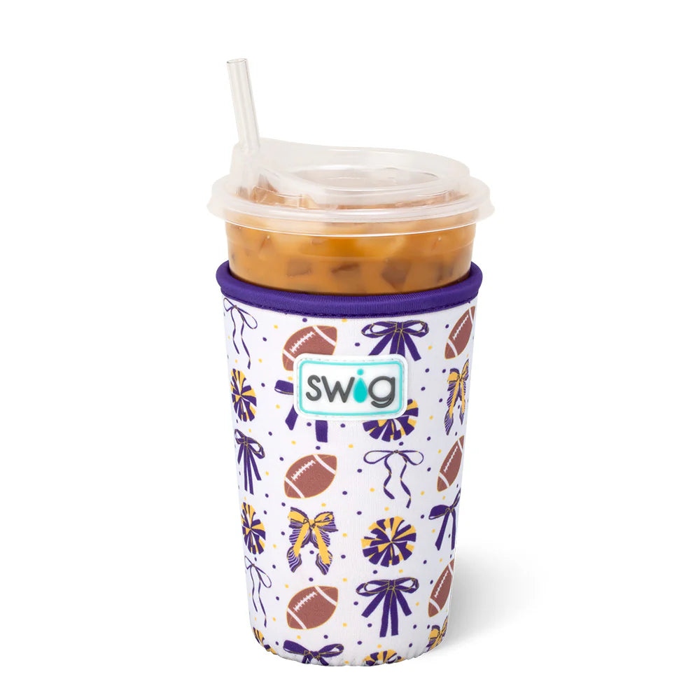 We've Got Spirit Purple + Yellow Iced Cup Coolie