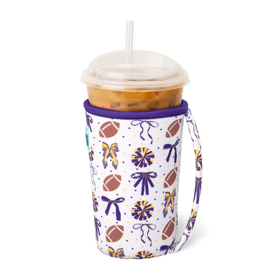 We've Got Spirit Purple + Yellow Iced Cup Coolie