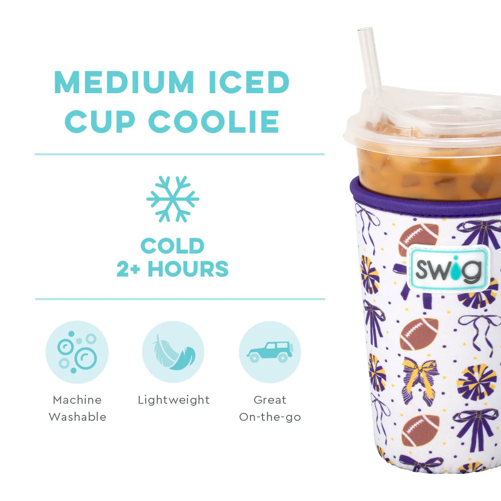 We've Got Spirit Purple + Yellow Iced Cup Coolie