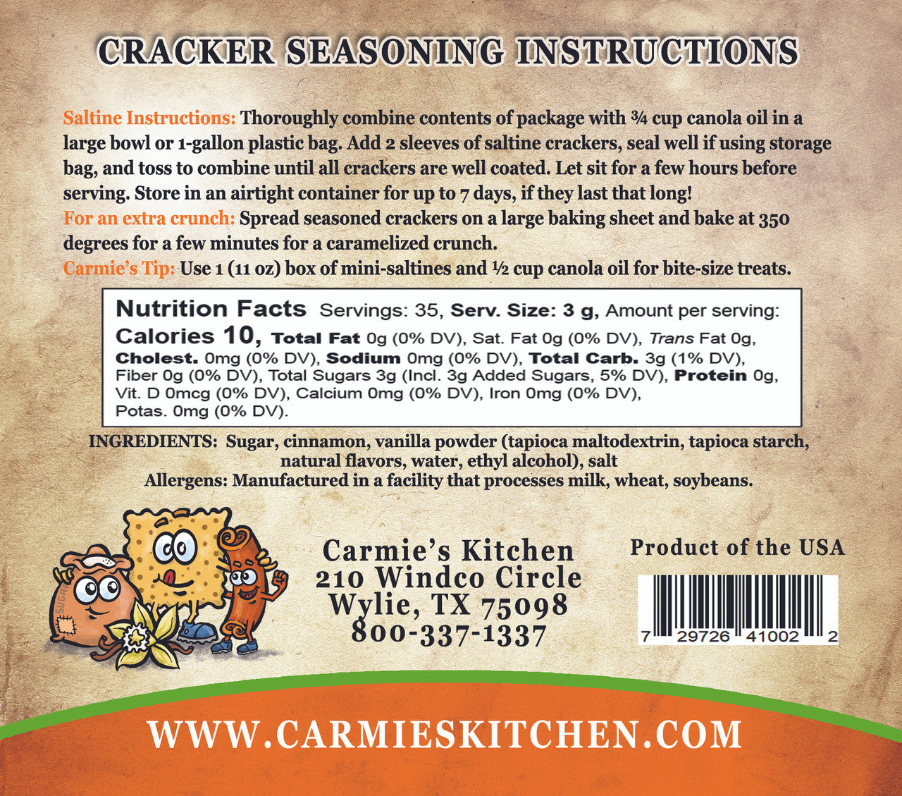Snickerdoodle Cracker Mix