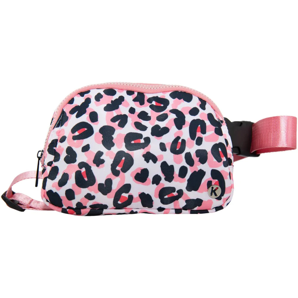 Baby Leopard Pink Belt Bag