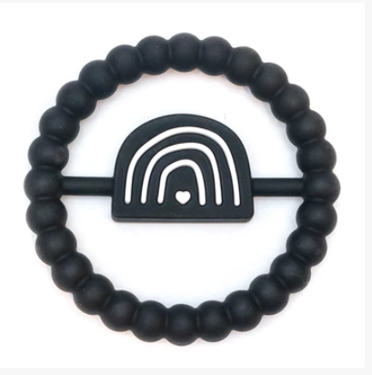 Rainbow Ring Teether: Black ⋒