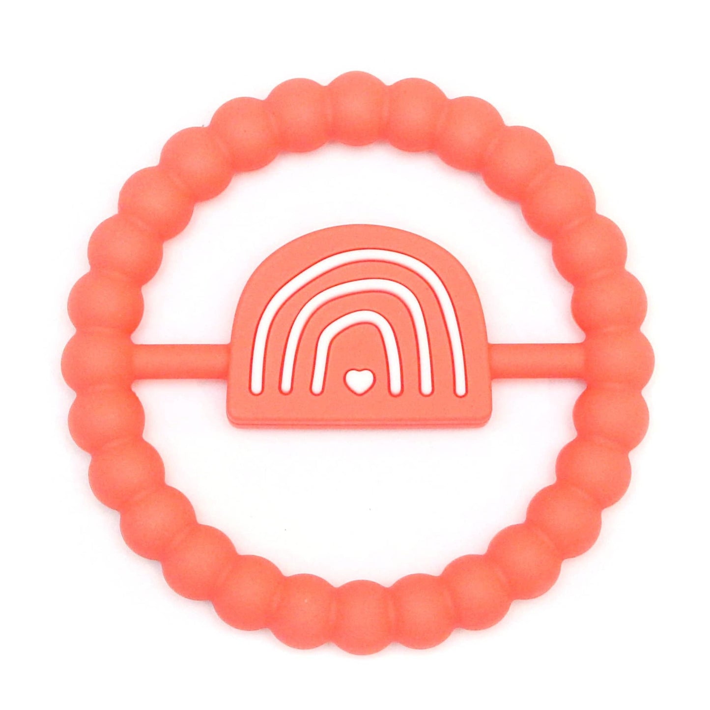 Rainbow Ring Teether: Coral ⋒