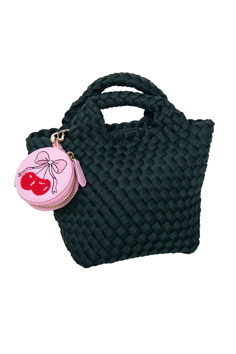 Cherry Bows Coin Purse Keychain