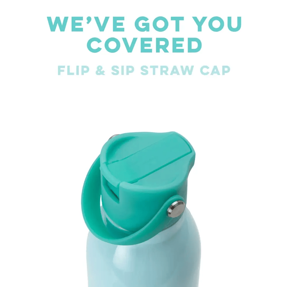 Luxy Leopard Flip + Sip Water Bottle (20oz) Insulated