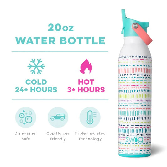 Dipsy Dots Flip + Sip Water Bottle (20oz) Insulated