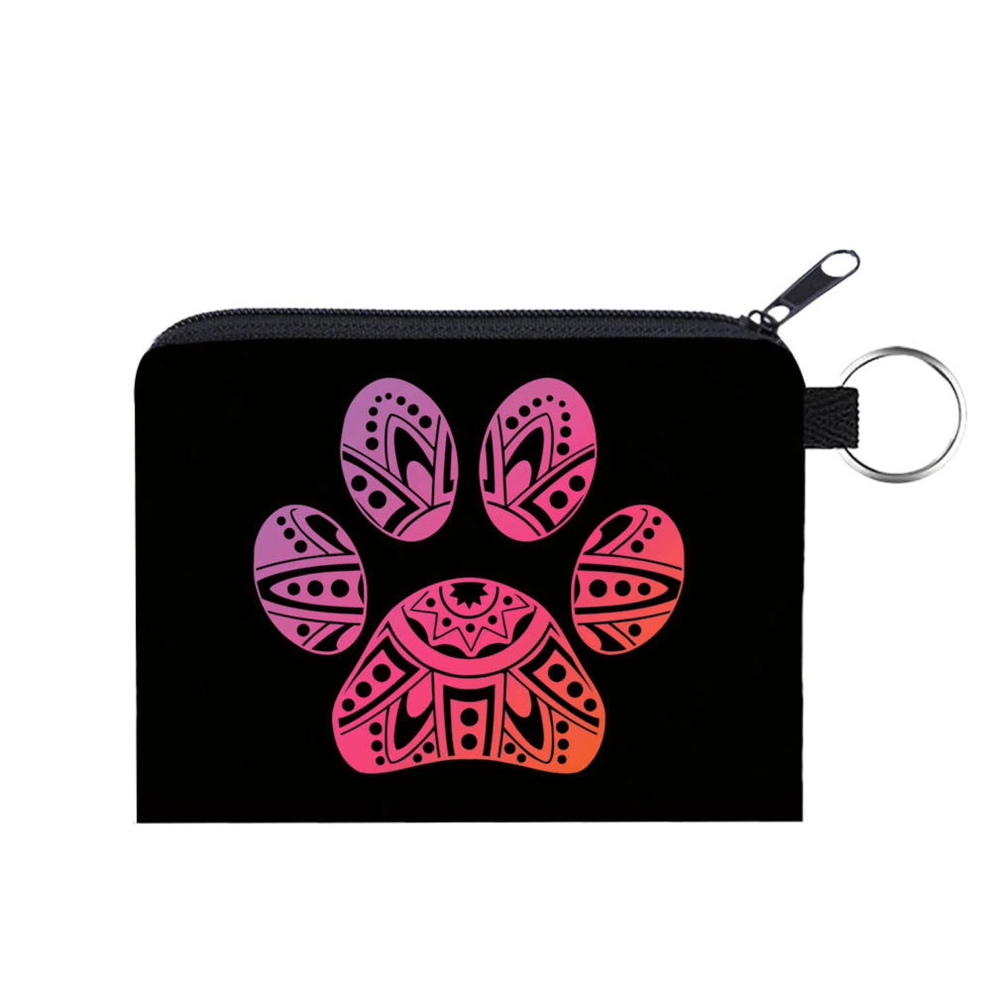 Dog, Paw Mandala Coin Pouch