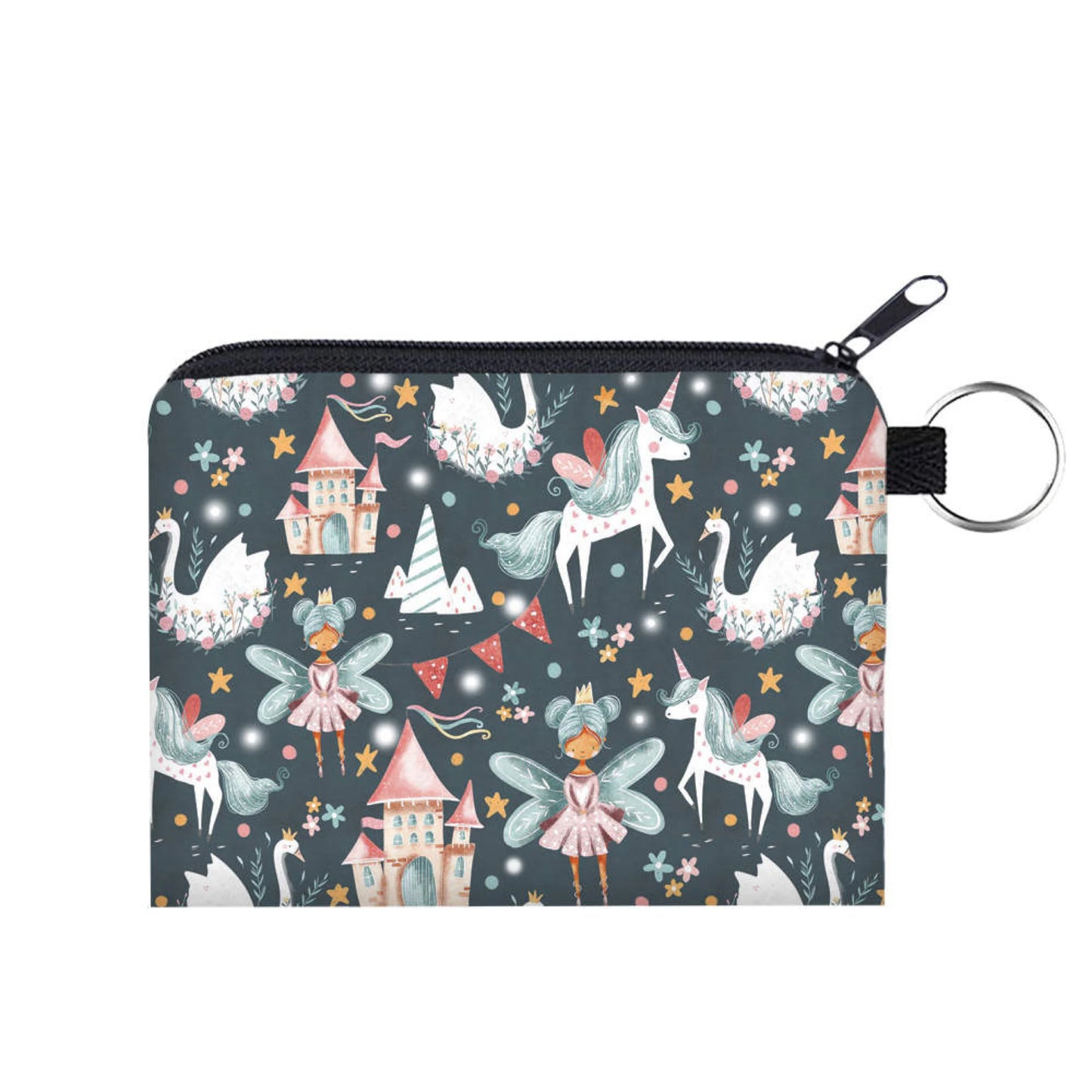 Fairy Unicorn Princess Castle Coin Pouch