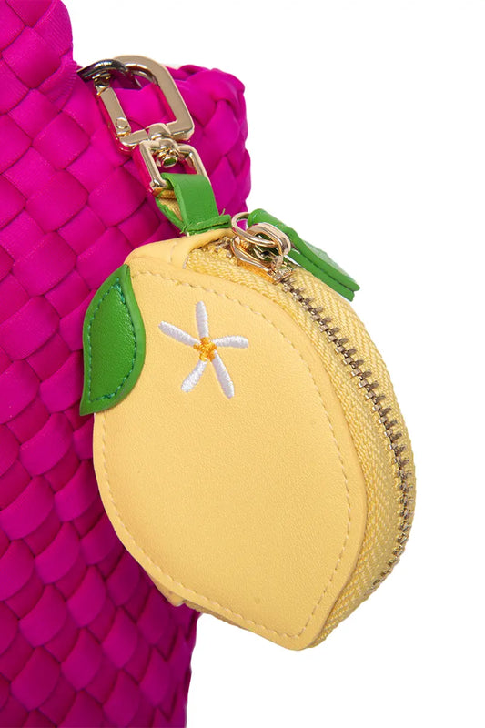 Zesty Lemon Coin Purse Keychain