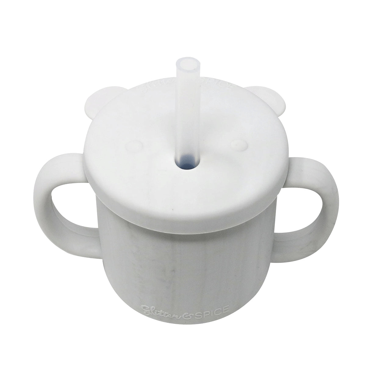 Grow With Me Silicone Bear Cup - Marble