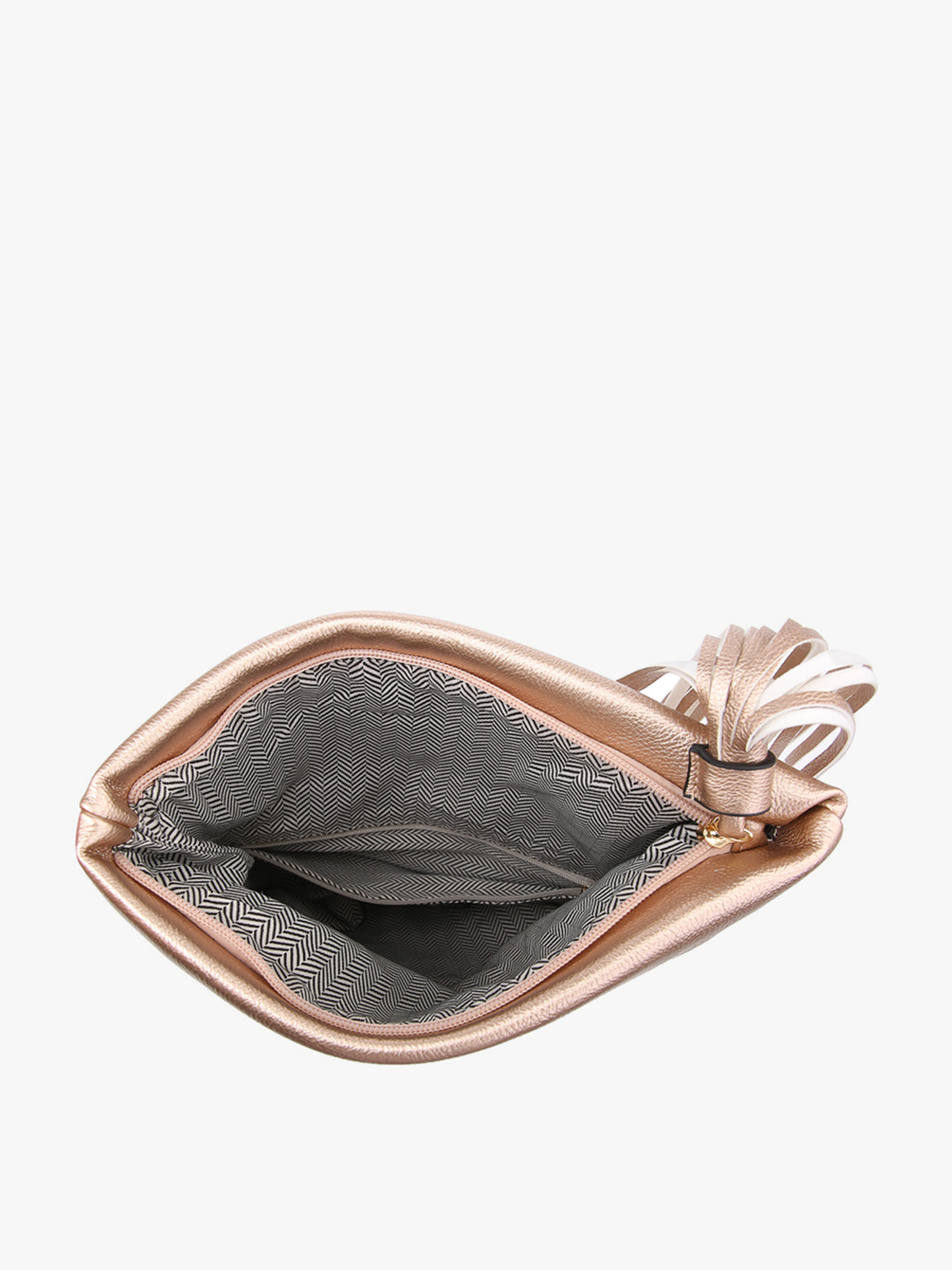 Austin Flapover Tassel Crossbody/Clutch - Pewter