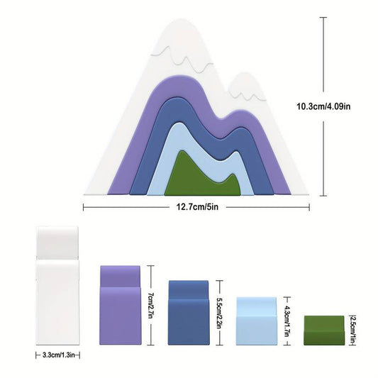 Mountain Silicone Stacking Toys