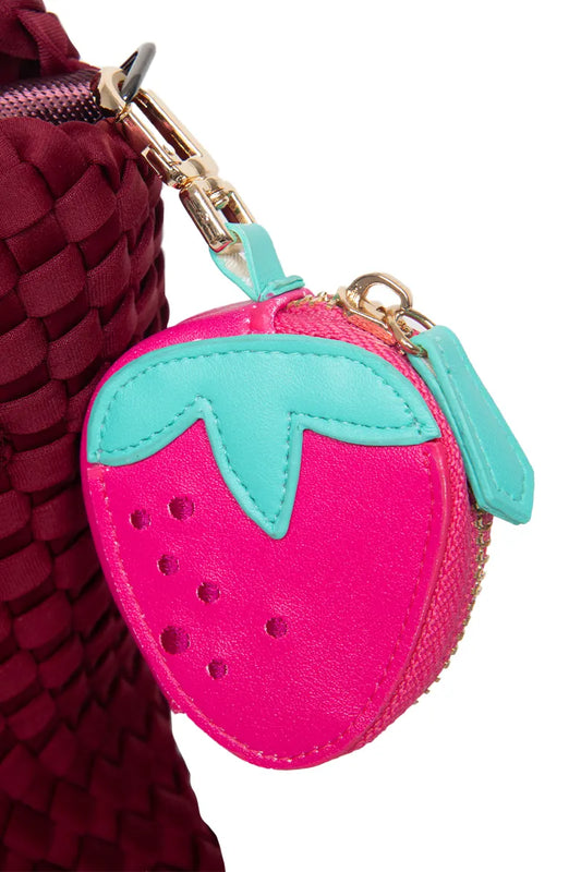 Strawberry Coin Purse Keychain